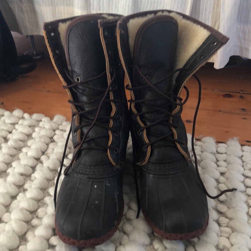 LL Bean Limited edition fleece boots